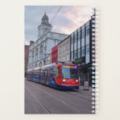 Rote und blaue Straßenbahn Planer (Rückseite)