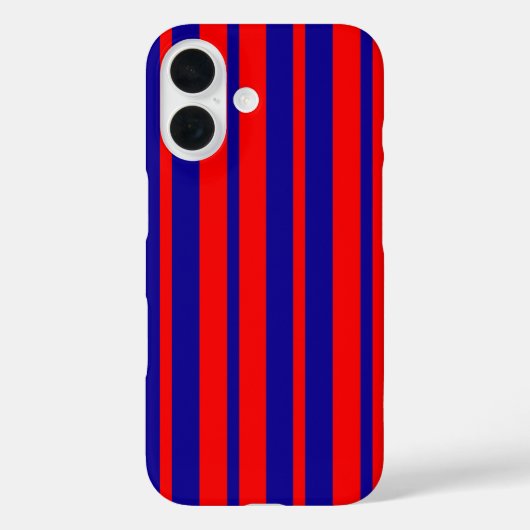Rote und blaue Streifen Case-Mate iPhone Hülle (Rückseite)