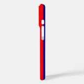 Rote und blaue Streifen Case-Mate iPhone Hülle (Rückseite / Links)