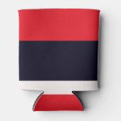 Rote und blaue Streifen Dosenkühler (Vorderseite)