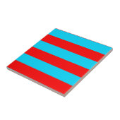 Rote und blaue Streifen Fliese (Seite)