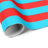 Rote und blaue Streifen Geschenkpapier (Rolleneckpunkt)