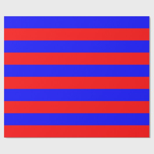 Rote und blaue Streifen Geschenkpapier (Flach)