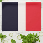 Rote und blaue Streifen Geschirrtuch (Gefaltet)