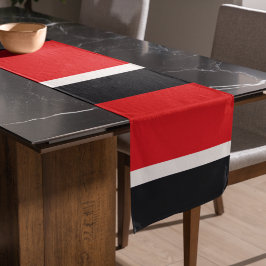 Rote und blaue Streifen Großer Tischläufer