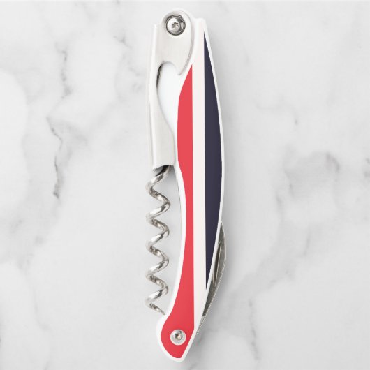 Rote und blaue Streifen Kellnermesser (Vorderseite)