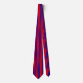 Rote und blaue Streifen Krawatte (Vorderseite)