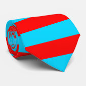 Rote und blaue Streifen Krawatte (Gerollt)