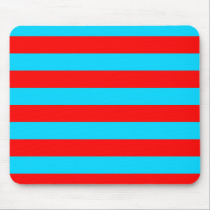 Rote und blaue Streifen Mousepad