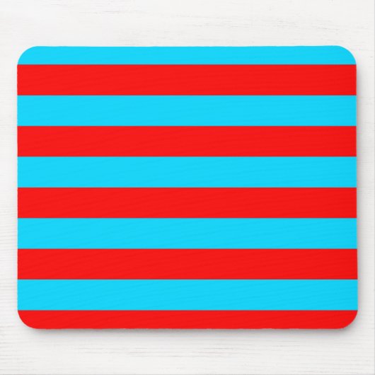 Rote und blaue Streifen Mousepad (Vorne)
