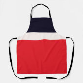 Rote und blaue Streifen Schürze (Vorderseite)