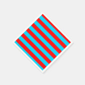 Rote und blaue Streifen Serviette (Ecke)