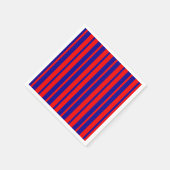 Rote und blaue Streifen Serviette (Ecke)