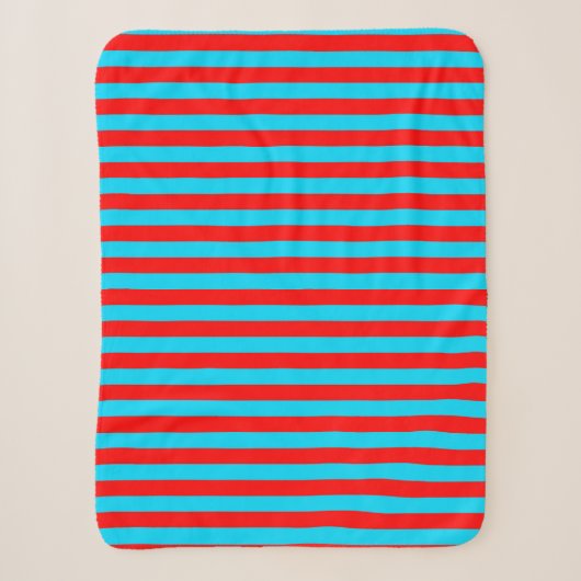Rote und blaue Streifen Sherpadecke (Vorderseite)