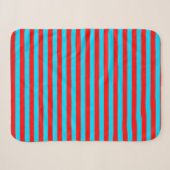 Rote und blaue Streifen Sherpadecke (Vorderseite (Horizontal))