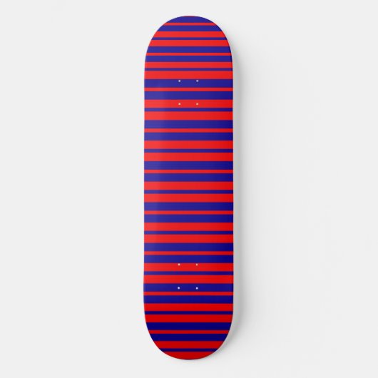 Rote und blaue Streifen Skateboard (Vorderseite)