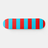 Rote und blaue Streifen Skateboard (Horizontal)