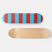 Rote und blaue Streifen Skateboard (Horizontal)