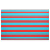 Rote und blaue Streifen Stoff (Yard (91,4 cm))