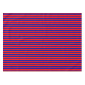 Rote und blaue Streifen Tischdecke (Vorderseite (Horizontal))