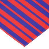 Rote und blaue Streifen Tischdecke (Schrägansicht)