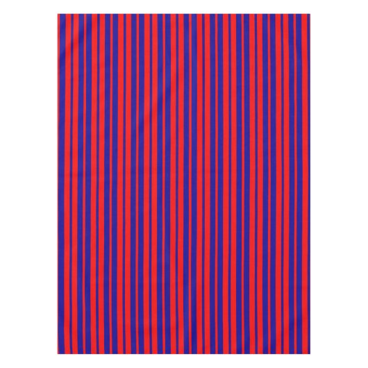 Rote und blaue Streifen Tischdecke (Vorderseite)