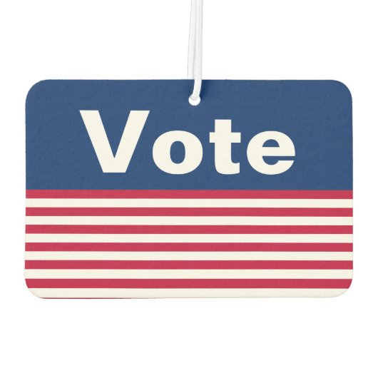 Rote und blaue Streifen wählen Autolufterfrischer (Rückseite)