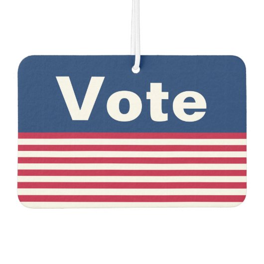 Rote und blaue Streifen wählen Autolufterfrischer (Vorderseite)