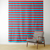Rote und blaue Streifen Wandteppich (Beispiel)