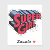 Rote und blaue Supergirl-Logo Aufkleber (Blatt)