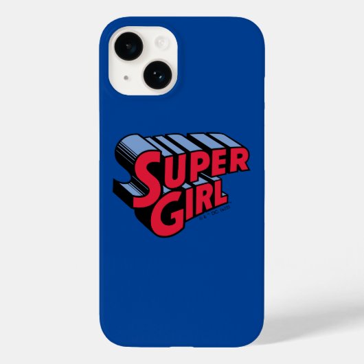 Rote und blaue Supergirl-Logo Case-Mate iPhone Hülle (Rückseite)