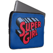 Rote und blaue Supergirl-Logo Laptopschutzhülle (Vorne Rechts)