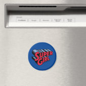 Rote und blaue Supergirl-Logo Magnet (In Situ (Geschirrspüler))