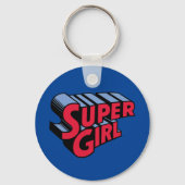 Rote und blaue Supergirl-Logo Schlüsselanhänger (Rückseite)