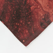 Rote und blaue Tapete Fleecedecke (Ecke)