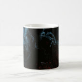 Rote und blaue Tapete Kaffeetasse (Mittel)