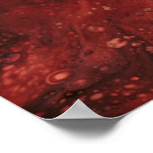 Rote und blaue Tapete Poster (Ecke)