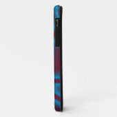rote und blaue Textur Case-Mate iPhone Hülle (Hinten/Links)