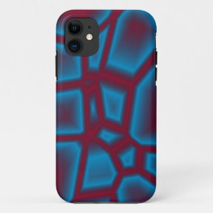rote und blaue Textur iPhone 11 Hülle