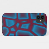 rote und blaue Textur Case-Mate iPhone Hülle (Rückseite (Horizontal))