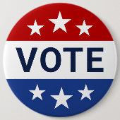 Rote und Blaue Wahl Button (Vorderseite)