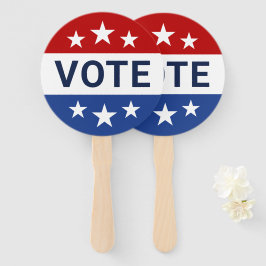 Rote und Blaue Wahl Fächer