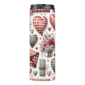 ROTE UND BLUE PATCHWORK VALENTINE HERZEN & LIEBE N THERMOSBECHER (Rückseite)