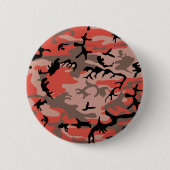 Rote und braune Camouflage, Militär, Armee Button (Vorderseite)
