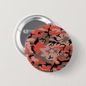 Rote und braune Camouflage, Militär, Armee Button (Vorne & Hinten)