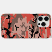 Rote und braune Camouflage, Militär, Armee Case-Mate iPhone Hülle (Rückseite (Horizontal))