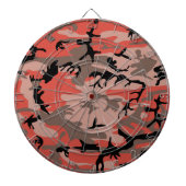 Rote und braune Camouflage, Militär, Armee Dartscheibe (vorne)