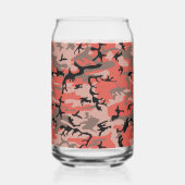 Rote und braune Camouflage, Militär, Armee Dosenglas (Vorderseite)