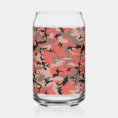 Rote und braune Camouflage, Militär, Armee Dosenglas (Rückseite)