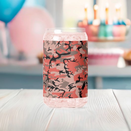 Rote und braune Camouflage, Militär, Armee Dosenglas (Insitu (Baby Party))